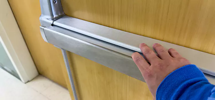 Installing a Push Bar on a Door Woodbury